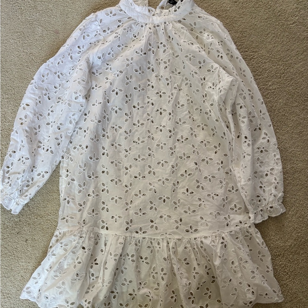 Brand new J Crew White Eyelet Lace Dress